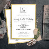 INVITATION GLAM FAUX GOLD FOIL VOTRE ATELIER LOGO GALA EVENT