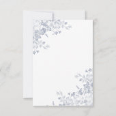 Invitation Glam Flowers Gold Frame Calligraphie Mariage Invit (Dos)