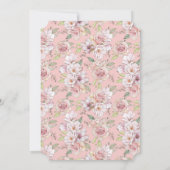 Invitation Glam Girl Bride Fête des mariées (Dos)