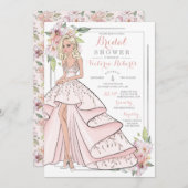 Invitation Glam Girl Fête des mariées (Devant / Derrière)