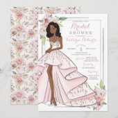 Invitation Glam Girl Fête des mariées (Devant / Derrière)