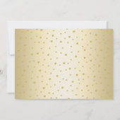 Invitation Glam Gold Black White 50e photo Anniversaire (Dos)