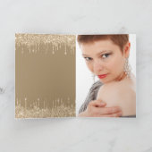 Invitation Glam Gold Drips 50 & Fab Anniversaire (Intérieur)