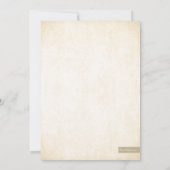 Invitation Glam Gold Parties scintillant Confetti fête de 40e (Dos)