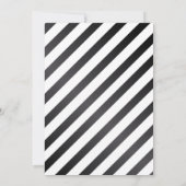 Invitation Glam Gold Sparkle Baby shower noir et blanc (Dos)