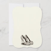 Invitation Glam ivoire Chaussures Bachelorette Party (Dos)