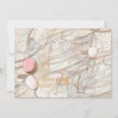 Invitation Glam Lady Gold Confetti Champagne du Nouvel An (Dos)