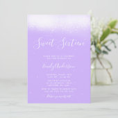 Invitation Glam Lavender Purple Sweet 16 (Debout devant)