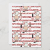 Invitation Glam Makeup Anniversaire fête Blush rose Spa (Dos)