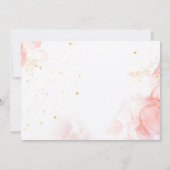 Invitation Glam Makeup Girl Anniversaire Spa rose Photo (Dos)