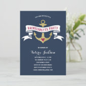 Invitation Glam Nautical Bachelorette (Debout devant)