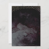 Invitation Glam noir faux or parties scintillant calligraphie (Dos)