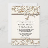 Invitation Glam Old Hollywood Regency Couples Rose Douche Cou (Dos)