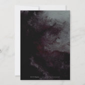 Invitation Glam parties scintillant en or noir calligraphie f (Dos)