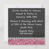 Invitation GLAM Party à Paris multi-usages (Dos)