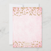 Invitation Glam Pink & Gold Parties scintillant Graduation Pa (Dos)