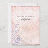 Invitation Glam Pink White Purple Sparkles Wedding Shower (Dos)