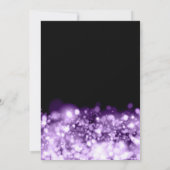 Invitation Glam Purple Winter Sparkings Company Fête de Noël (Dos)