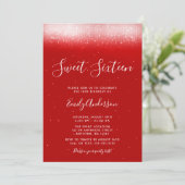 Invitation Glam Red Sweet 16 (Debout devant)