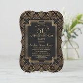 Invitation Glam Roaring 20's Great ANY AGE Anniversaire (Debout devant)