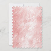 Invitation Glam rose Fille Élégante (Dos)