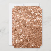 Invitation Glam Rose Gold Léopard Mariage (Dos)