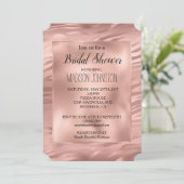 Invitation Glam Rose Gold Zèbre Pailleté (Debout devant)