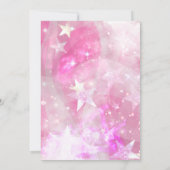 Invitation Glam rose moderne étincelant Starry Quinceañera (Dos)