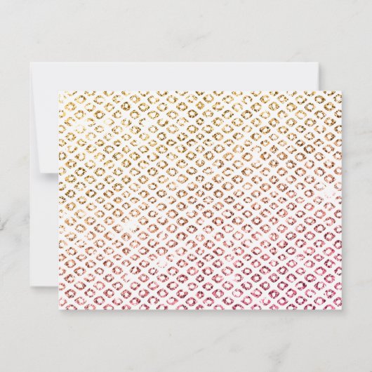 Invitation GLAM RSVP RESPONSABLE cool luxe parties scintillan (Dos)