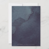 Invitation Glam soirée de graduation en calligraphie or (Dos)