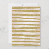 Invitation Glam Spa maquillage bleu rose or fête d'anniversai (Dos)