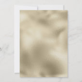 Invitation Glam vert foncé or blanc orchidée Save The Date (Dos)