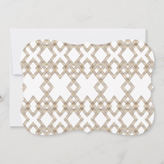 Invitation Glam White Gold Great Gatsby Bachelorette Party (Dos)