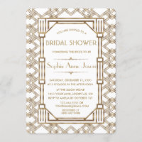 Glam White Gold Great Gatsby Fête des mariées