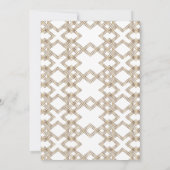 Invitation Glam White Gold Great Gatsby Senior Prom (Dos)