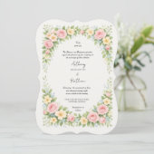 Invitation Glamorous Regency Garden Wedding by Bridgerton (Debout devant)
