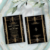 Invitation Glamour des années 1920 Great Gatsby Art Déco SWEE