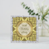 Invitation Glamour Gold & Silver 95th Birthday Party (Debout devant)