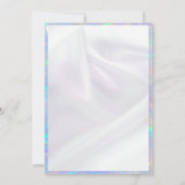 Invitation Glamour Iridescente Opal Sweet 16 Anniversaire (Dos)