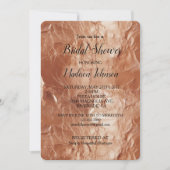 Invitation Glamour Rose Gold Glitter Fête de Mariage (Devant)