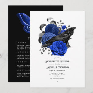 Invitation Glamour Vintage Fleur de Gothic Enterrement de Vie