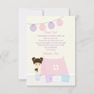 Invitation Glamping Sleepover Party