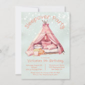 Invitation Glamping Tente Anniversaire (Devant)