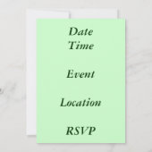 Invitation Gland licencié de rouge de girafe (Dos)