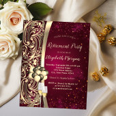 Invitation Glas à perles d'or, Retraite à talons hauts