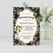 Invitation Glas à vin, Ballons, Parti de retraite (Debout devant)