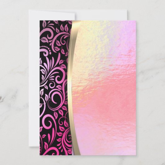 Invitation Glas Élégant, Talons Élevés, Retraite (Dos)