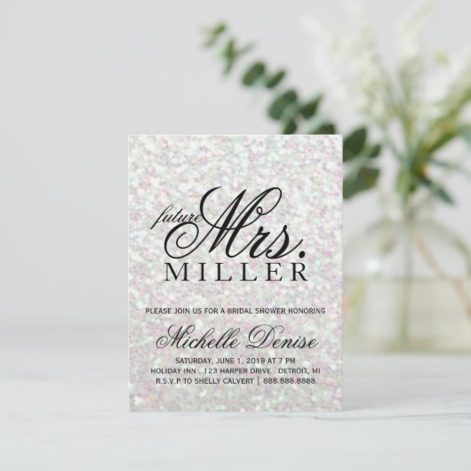 Invitation - Glit Fab future Mme Iridescente (Debout devant)