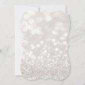 Invitation Gliterie en verre de vin, fête de Noël d'entrepris (Dos)