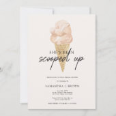 Invitation Glitter Chic Aquarelle Ice Cream Salle de Mariage (Devant)